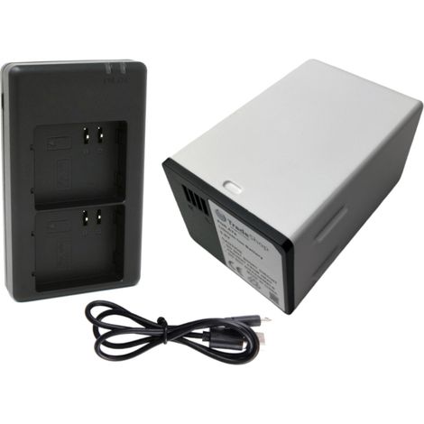 Trade-Shop 2in1 Set: Akku (15000mAh) + USB Dual Ladestation für 2 Akkus kompatibel mit Arlo Pro 5S, Ultra, Ultra 2, Ultra 2 XL, VML2030 Kamera (1/5)