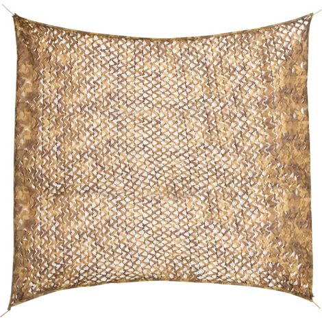 Tarnnetz mit Aufbewahrungstasche 316x296 cm Sandfarbe