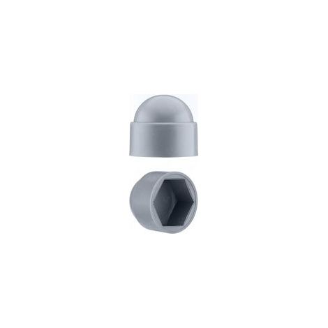 Cache-écrous M10 pour clé de 17 Gris 50 pcs. (1/4)