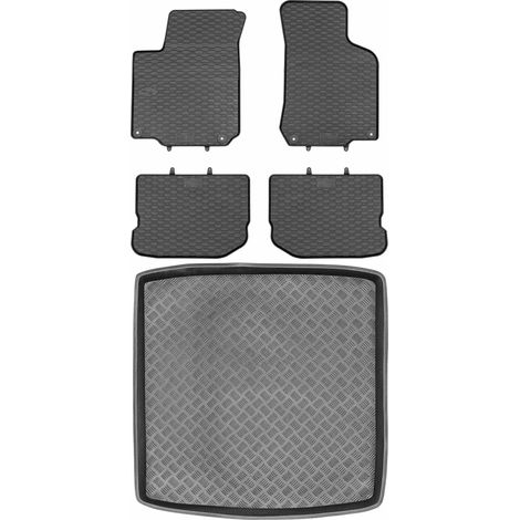 Volkswagen Golf IV Kombi de 1999-2003 SET - Alfombrillas de goma para coche + alfombrilla para maletero