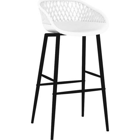 Maison Exclusive - Barhocker 2 Stk. Weiß (1/5)