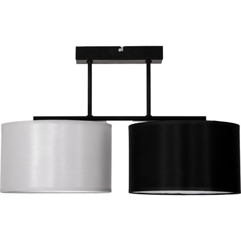 Lampada a sospensione moderna, lampada da soffitto, paralume, 2x60W LED (1/5)