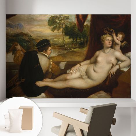 Tapete Vliestapete mit Kleber - trendige Wanddeko - elegant Fototapete für Wohnzimmer - Schlafzimmer Entspannende Szene 104x70 cm (1/5)
