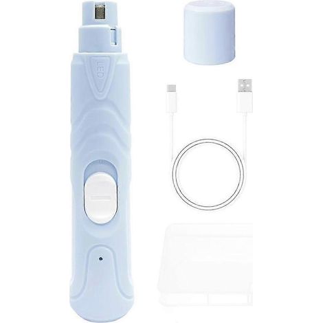 Lime à ongles pour oiseaux, lime à bec silencieuse pour perroquets avec lampe LED, accessoires pour oiseaux adaptés aux perruches ondulées (1/5)
