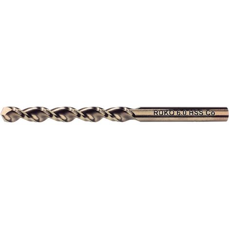 Foret hélicoïdal DIN338 TL3000 D. 2 mm HSS-G Co5 Longueur de la spirale 24 mm RUKO (Par 10) (1/3)