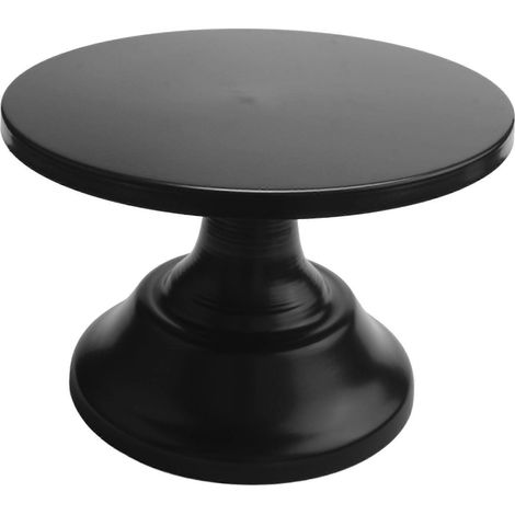 Présentoir à gâteaux rond en métal (noir) (1/5)