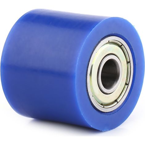 Guide Tendeur Galet Patin Chaîne 8mm pour Moto Route Quad ATV Bleu Rouleau Guide Chaîne (1/5)
