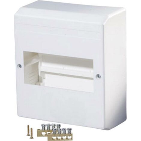 Armoire de distribution montage apparent (en saillie) F-Tronic KV06K 7260015 Nombre de divisions = 6 Nbr de rangées = 1 (1/3)