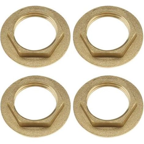 The Lord of the Tools 4pcs 1/2 pouce Écrou Arrière à Bride Robinet en Laiton Écrou de Raccord de Plomberie pour Robinets de Lavabo Salle de Bain Raccords de Plomberie Accessoires Matériel (1/5)