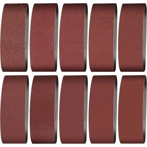 Bande Abrasive 100X915 mm- Grains 2×40/60/80/120/150/240/400Bande de Ponceuse pour le Ponçage, le Polissage et le Dépoussiérage, Idéale pour le Bois (12 Pièces) (1/4)