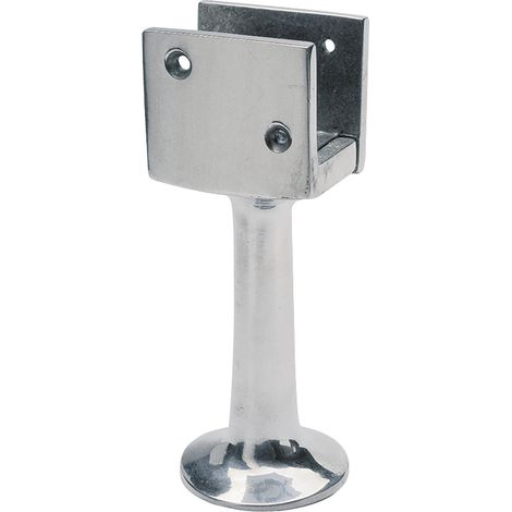 Trennwandstütze U-förmig verstellbar Bodenabstand 100 mm, silber elox.