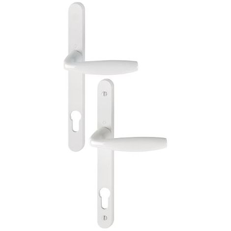 Juego de puerta sobre placa estrecha New-York 1810RH/300LMSGL/1810 HOPPE Blanco puro PZ92 - 3293363
