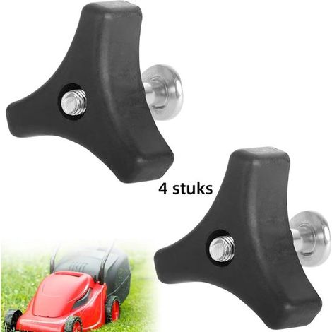 Lot de 4 vis pour poignées – Tondeuse à gazon – Écrous et boulons universels – Accessoires de réparation (1/5)