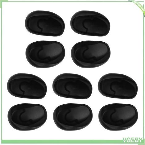 Protège-oreilles - FAFEICY - Bouclier silicone - Pack 10 - Noir - 5 x 8 cm (1/5)