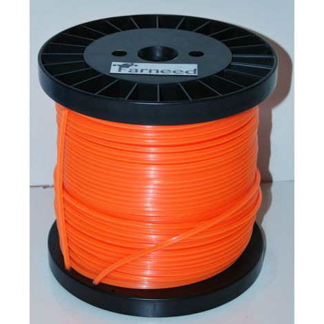 FILO PER DECESPUGLIATORE QUADRO 4 MM  BOBINA 2,5 KG TAGLIAERBA  CAVO MATASSA