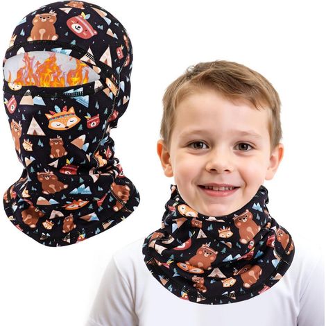 Kinder Sturmhaube Winter Fleece Winddicht Warm Skimaske für Jungen Mädchen 4-10 Jahre (1/5)