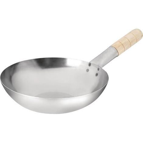 Wok - Acier Doux 25 cm - Vogue (1/4)