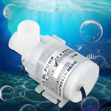 12V DC 12W 1A Weiße, lebensmittelechte, bürstenlose Wasserpumpe (1/5)