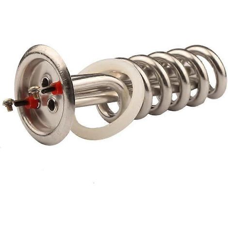 Élément chauffant à ressort avec capuchon de 63 mm et tube chauffant de 8 mm, adapté aux chaudières électriques 3000 W 220 V. (1/5)