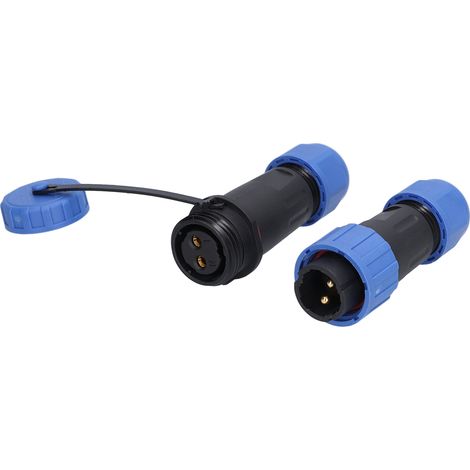 Prise et fiche aviation étanches IP68 LP16 2 broches sans soudure, bornes d'accouplement mâles et femelles multipoints sans soudure 250 V 20 A (type d'accouplement LD16) (1/5)