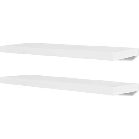 Maison Exclusive - Étagères murales 4 pcs Blanc 80 cm (1/5)