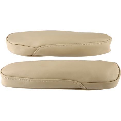 Lot de 2 housses-accoudoirs siège avant auto simili-cuir PU beige pour Honda Odyssey 2005-2010 (1/5)