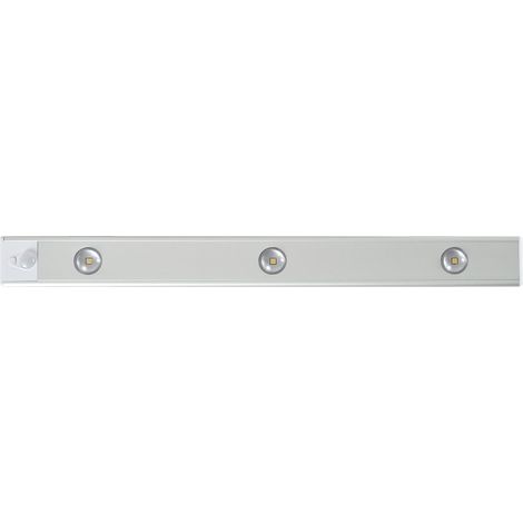 Lampe LED sous meuble avec batterie, 1,5W, 110lm, 40cm, argenté, CCT, IP20.