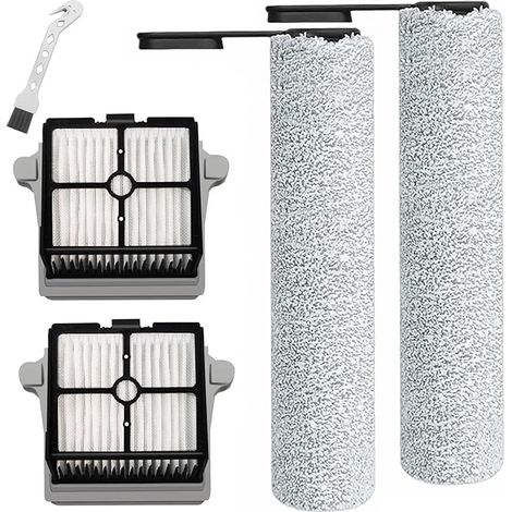 Brosse à roulettes + filtre aspirateur pièces de rechange, accessoires Set 2 brosses à roulettes + 2 filtres + 1 pinceau tête d'oie, FW200700DE/FW200300US/FW110700DE/FW110500US (1/5)
