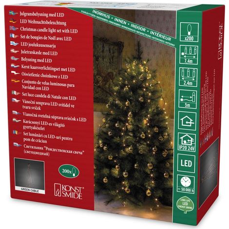 Konstsmide 6361-820 Adatto per uso interno 200lampada(e) LED Nero illuminazione decorativa (1/4)