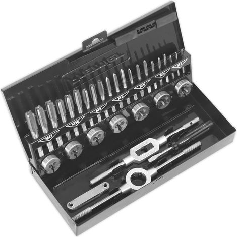 Sealey Metric Tap & Die Set Split Dies 32pc - HSS 4341 AK3015HSS