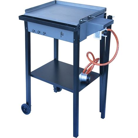 FLORES CORTES - 33704 - Paellero Plancha Mediano para Gas - 590 x 410 x 900 mm.