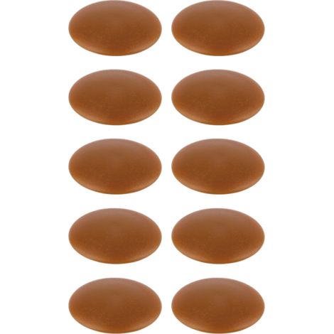 Cyclingcolors – Lot de 10 caches vis plastique Torx T20 12mm marron clair – Protection esthétique pour vis – Matériau PELD durable