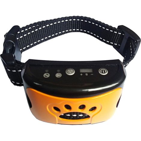 3-in-1 Antibell-Trainingshalsband für Hunde – Sicher, tierfreundlich und effektiv (Orange) (1/5)