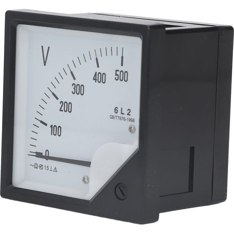 Voltmètre analogique CA 0-500 V, voltmètre à aiguille pour équipement (1/5)