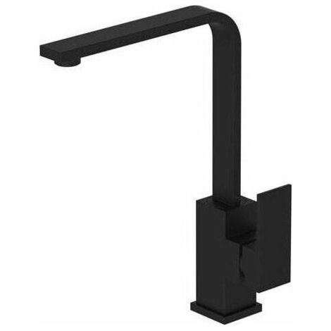 Robinet mitigeur cuisine en laiton noir - Sirius