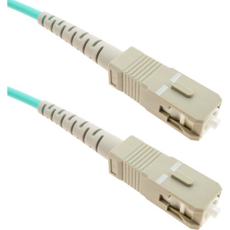BeMatik - Câble optique multimode OM4 MMF simplex 50µm/125µm SC-SC 50cm (1/5)