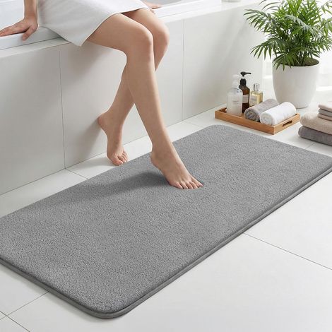 Tapis de bain antidérapant en microfibre absorbante 60 x 150 cm (1/5)