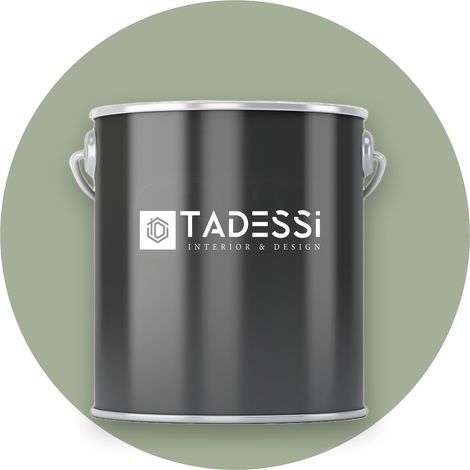 TADESSI Wall Select Wandfarbe Grün - Salbeigrün - abwaschbare Innenfarbe matt - Dispersionsfarbe - Geruchsarm und Lösemittelfrei