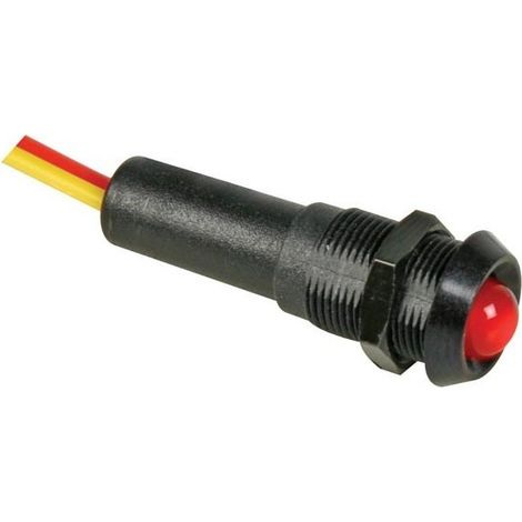 VOYANT LED ROUGE 5V - BOITIER NOIR SEDER 5VBR