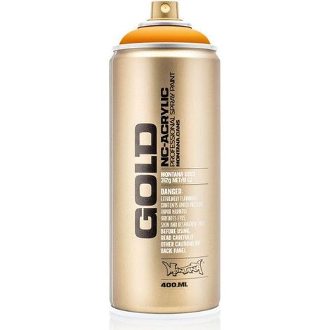 Bombe de peinture - Gold - Acrylique - Golden yellow - G1240 - 400ml - Montana Cans