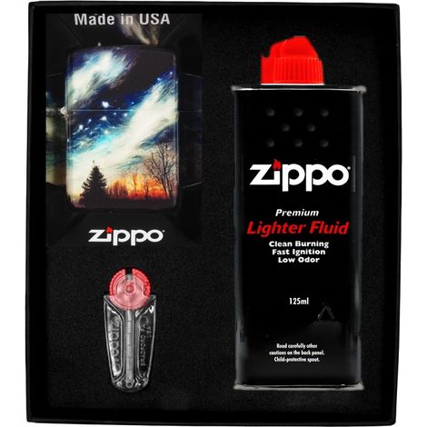 Juego de encendedores Zippo con diseño de cielo despejado, regalo n.° 1 (1/3)