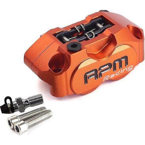 Étrier de frein radial RPM 82 mm pour moto, compatible avec disques de 200/220 mm (modifié) - Orange (1/5)