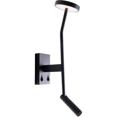 Applique industriale regolabile doppia nera Ibiza LED 9W (1/4)