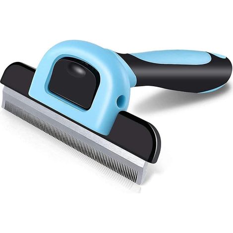 Brosse de toilettage et peigne démêlant pour chiens et chats - Élimine les poils morts des animaux à poils courts, mi-longs et longs (1/5)