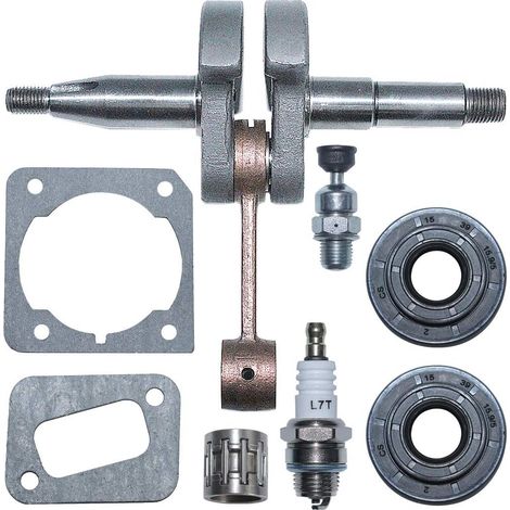 Kit de joints de vilebrequin, joint d'huile, soupape de décompression pour tronçonneuse Husqvarna 340 345 350 503858071 (1/5)