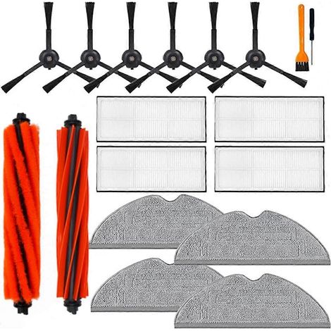 Kit d'accessoires de 18 pièces pour aspirateur robot S8/S8+/S8 Plus/S8 Pro Ultra : double brosse principale, brosse latérale, filtre et serpillère. (1/5)