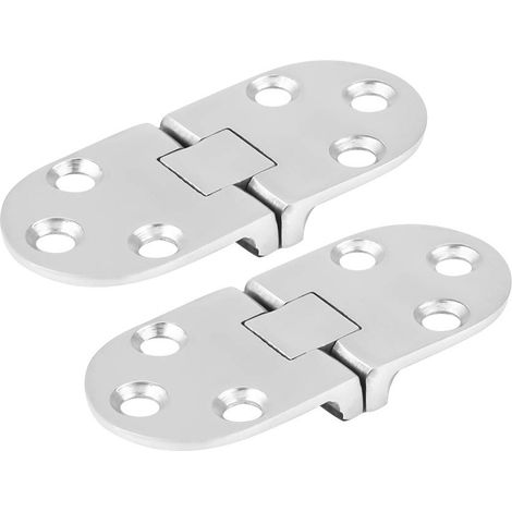 Charnières en Acier Inoxydable de Bateau 2Pcs Emboutissant le Cabinet pour la Porte Marine de Cabine 66 30mm (1/5)