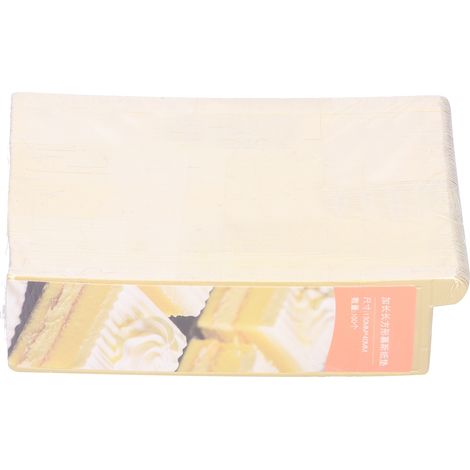 100 plateaux rectangulaires pour mousse, cupcakes et desserts, outils de décoration en carton (1/5)
