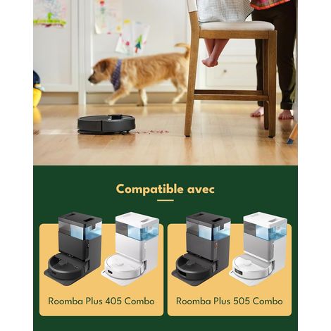 21 kit di accessori per iRobot Roomba Plus 405/505 Combo Robot Aspirapolvere: 1 spazzola principale, 4 spazzole laterali, 4 filtri HEPA, 5 sacchetti per aspirapolvere, 6 panni per la pulizia, 1 spazzo (1/4)