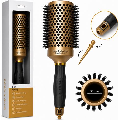 Brosse thermique en céramique pour le coiffage avec ionisation 53 mm (1/5)